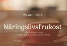 Näringslivsfrukost 25 augusti | Älvsbyns kommun