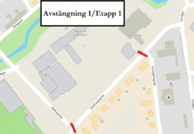 Medborgargatan stängs av under vägarbetet