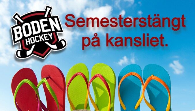 Semesterstängt på kansliet.