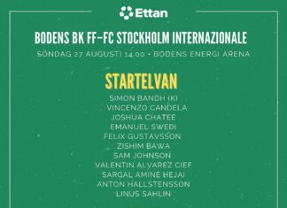 Startelvan mot FC Stockholm Internazionale