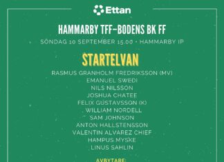 Startelvan mot Hammarby TFF