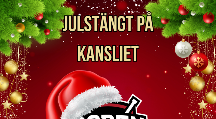 Julstängt på kansliet