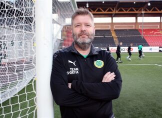 Första träningsmatchen för BBK Fotboll