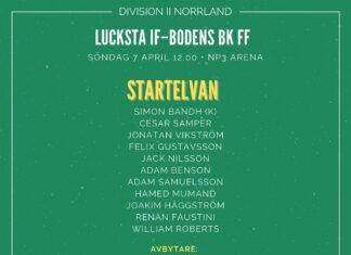 Startelvan mot Lucksta IF