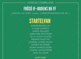 Startelvan mot Frösö IF