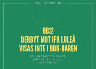 Derbyt visas inte i BBK-baren