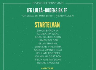 Startelvan mot IFK Luleå