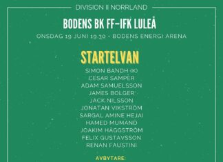 Startelvan mot IFK Luleå