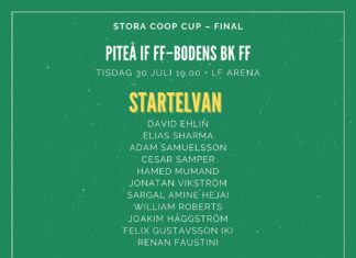 Startelvan mot Piteå IF FF
