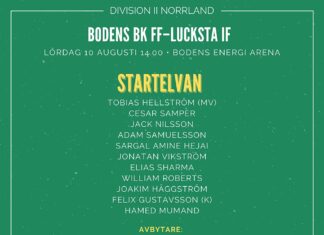 Startelvan mot Lucksta IF