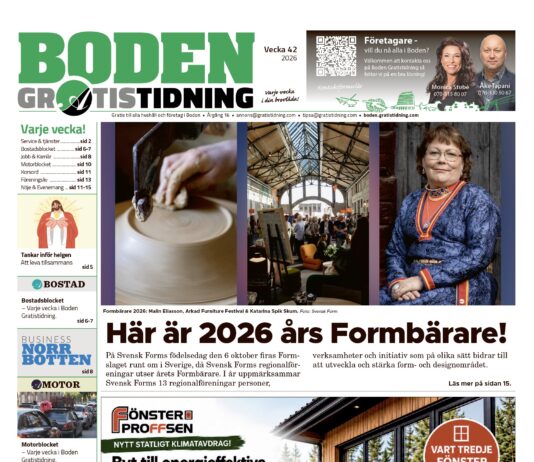 Boden Gratistidning (vecka 42, 2026)