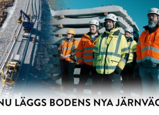 Nu läggs järnvägen till Boden Industrial Park