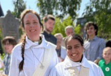Glädjens dag när Magdalena vigdes till diakon
