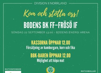 Hemmamatch på söndag!