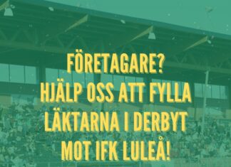 Hjälp oss fylla läktarna i derbyt!