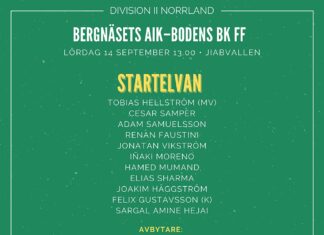 Startelvan mot Bergnäsets AIK