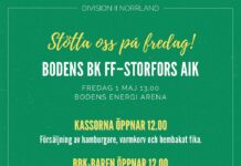 Hemmamatch på fredag!