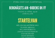 Startelvan mot Bergnäsets AIK