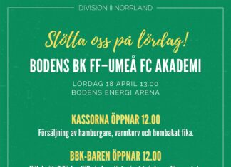 Hemmamatch på lördag!