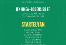 Startelvan mot IFK Umeå
