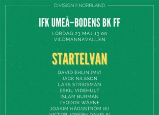 Startelvan mot IFK Umeå