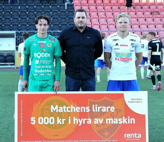 Renta i Boden matchvärd i derbyt moy IFK Luleå
