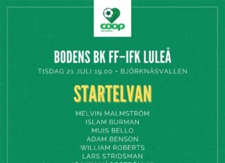 Startelvan mot IFK Luleå