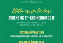 Hemmamatch på lördag!