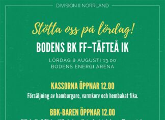 Hemmamatch på lördag!