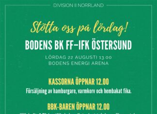 Hemmamatch på lördag!