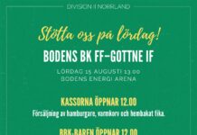 Hemmamatch på lördag!