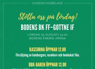Hemmamatch på lördag!