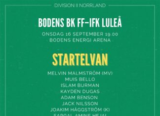 Startelvan mot IFK Luleå