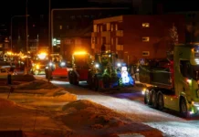 Succén är tillbaka – luciatåg med tunga fordon