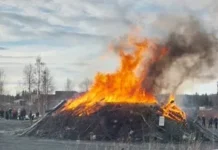 Välbesökt när våren hälsades välkommen i Svappavaara