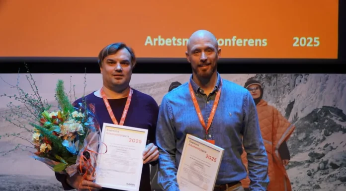 Jim Abrahamsson och Fredrik Taivalsaari vinnare av Svemins Arbetsmiljöpris 2025