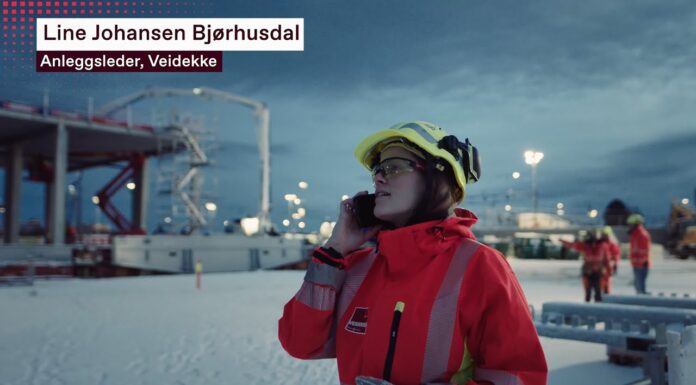 Line, anleggsleder i Veidekke Bygg