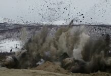 Viscaria First Blast at Open Pit