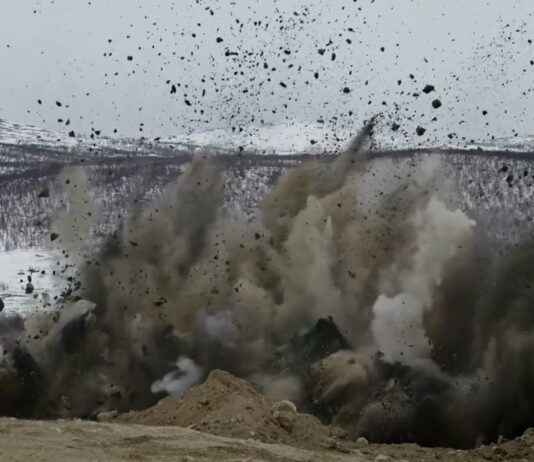 Viscaria First Blast at Open Pit