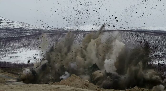 Viscaria First Blast at Open Pit