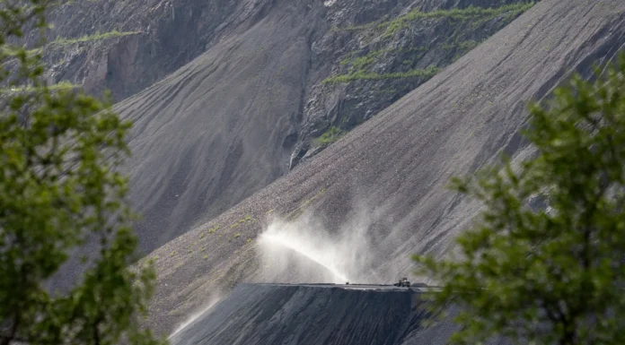 LKAB fortsätter arbetet för att minska damningen i Kiruna