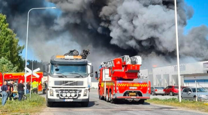 Viktigt meddelande – brand med kraftig rökutveckling i Lumires anläggning