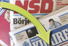Printupplagan för NSD och Kuriren störtdyker