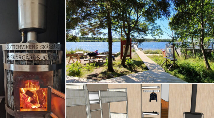 Nya stuga och renoverade bastur i Luleå skärgård