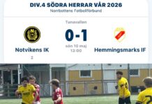 0-1 mot Hemmings i div 4-premiär