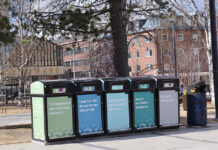 Praktisk källsortering på plats i Hermelinsparken, Stadsparken och på Gülzauudden