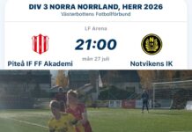 Serien startar om i Piteå på måndagskvällen
