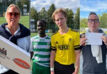 Pristagare vid matchen mot Morön