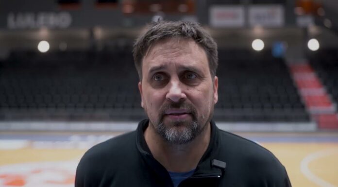 Håkan Larsson inför hemmamatchen mot Högsbo Basket