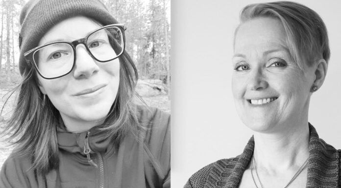 En i Kiruna och den andra i Boden – Marielle och Åsa samarbetar på distans